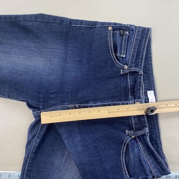 KanCan Jeans Womens 13/30 Blue Dark Wash Mid Rise Slim Straight KCT254LDJ 32x30 - Picture 7 of 15